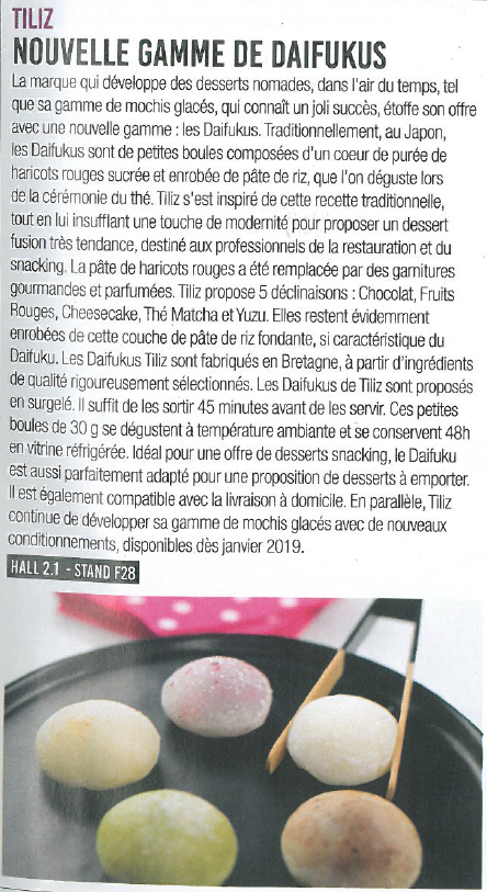 You are currently viewing Honoré parle de nous : Nouvelle gamme de Daifukus