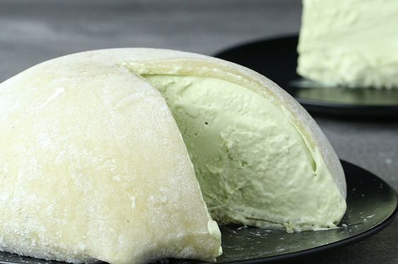 mochi glacé géant maison au thé matcha 