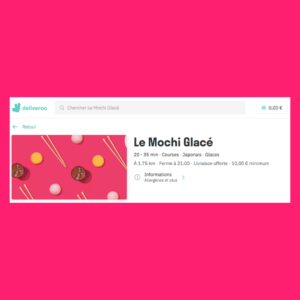Lire la suite à propos de l’article Le Mochi Glacé sur Deliveroo